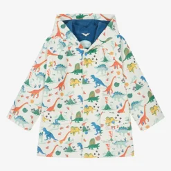 Powell Craft Ivory Dinosaur Print Raincoat Outlet