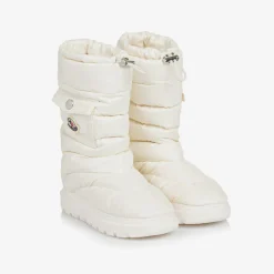 Moncler Enfant Ivory Down Padded Boots Online