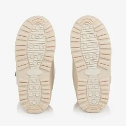 Calvin Klein Ivory Faux Leather Snow Boots Sale