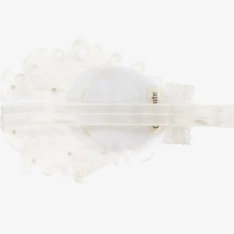 Cute Cute Ivory Feather Headband Hot