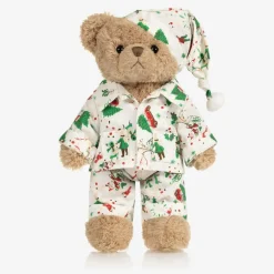 Powell Craft Ivory Festive Pyjama Teddy Bear (34cm) Sale