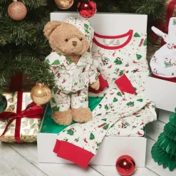 Powell Craft Ivory Festive Pyjama Teddy Bear (34cm) Sale