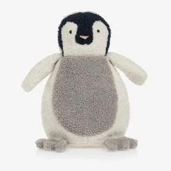 Il Gufo Ivory Fleece Penguin Backpack (30cm) Sale