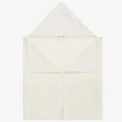 Bonpoint Ivory Hooded Cotton Baby Towel (92cm) Discount
