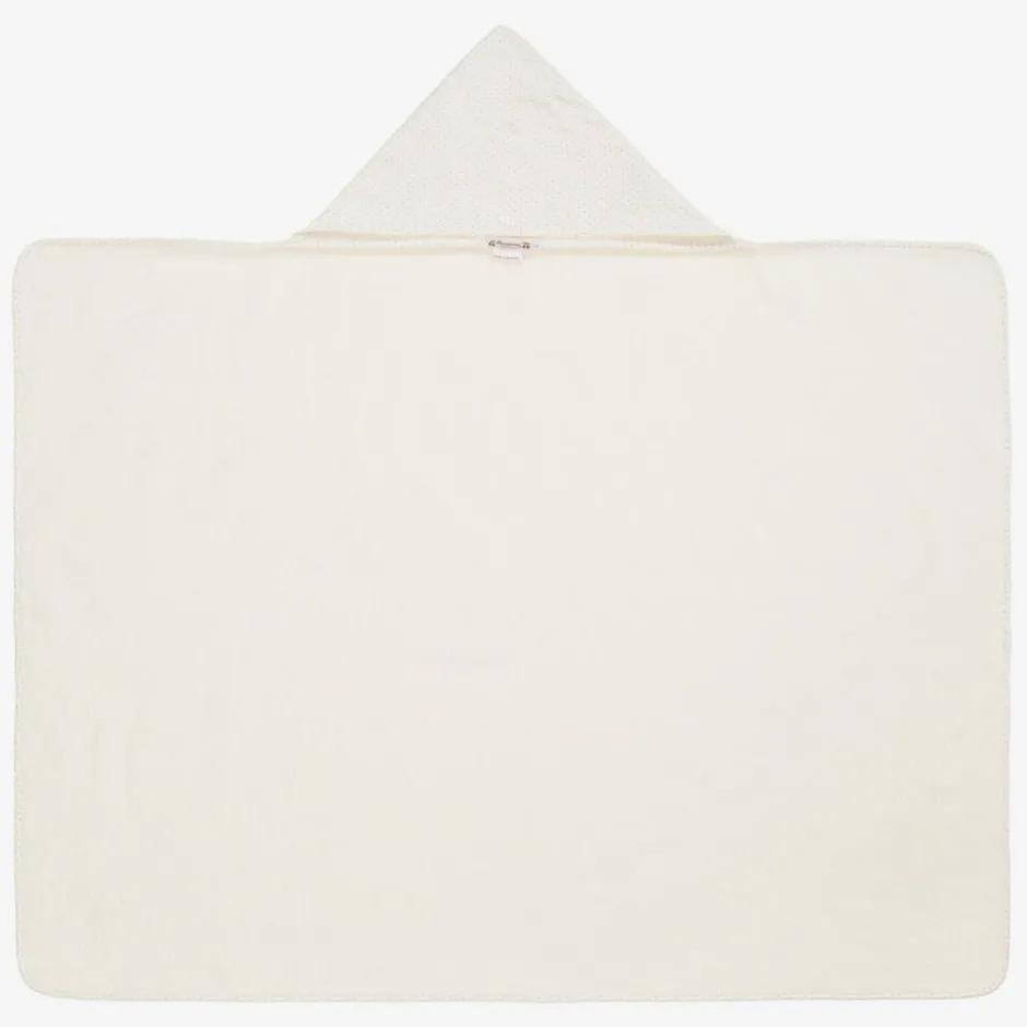 Bonpoint Ivory Hooded Cotton Baby Towel (92cm) Discount