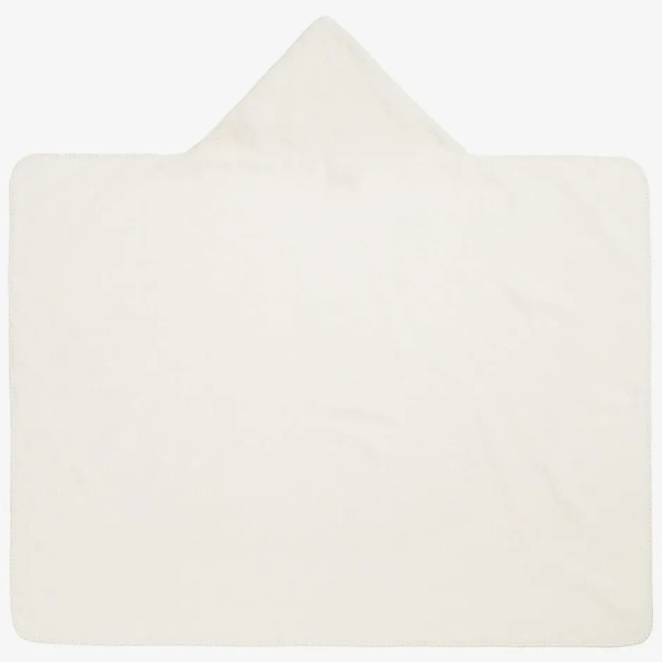 Bonpoint Ivory Hooded Cotton Baby Towel (92cm) Discount