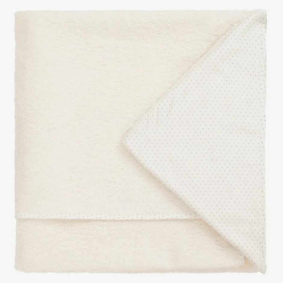Bonpoint Ivory Hooded Cotton Baby Towel (92cm) Discount