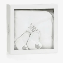 Bam Bam Ivory Hooded Towel & Slippers Gift Set Best