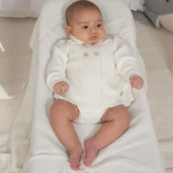 Artesanía Granlei Ivory Knitted Baby Cardigan Online