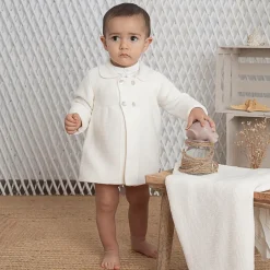 Artesanía Granlei Ivory Knitted Baby Cardigan Online
