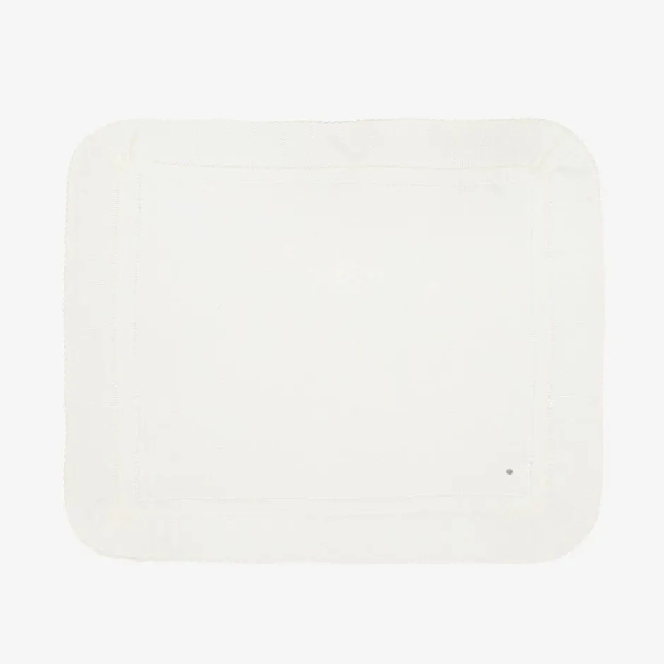 Artesanía Granlei Ivory Knitted Baby Shawl (136cm) Discount