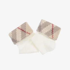 Burberry Ivory Knitted Cotton Socks (2 Pack) Best