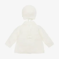 Artesanía Granlei Ivory Knitted Pram Coat & Hat Set