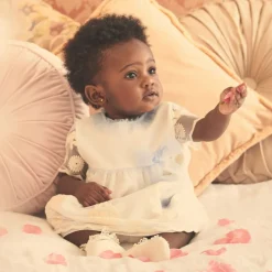 Story Loris Ivory Lace Cotton Baby Socks Outlet