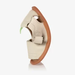 Tip Toey Joey Ivory Leather Baby Sandals New