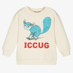 Gucci Ivory Logo Baby Sweatshirt Discount