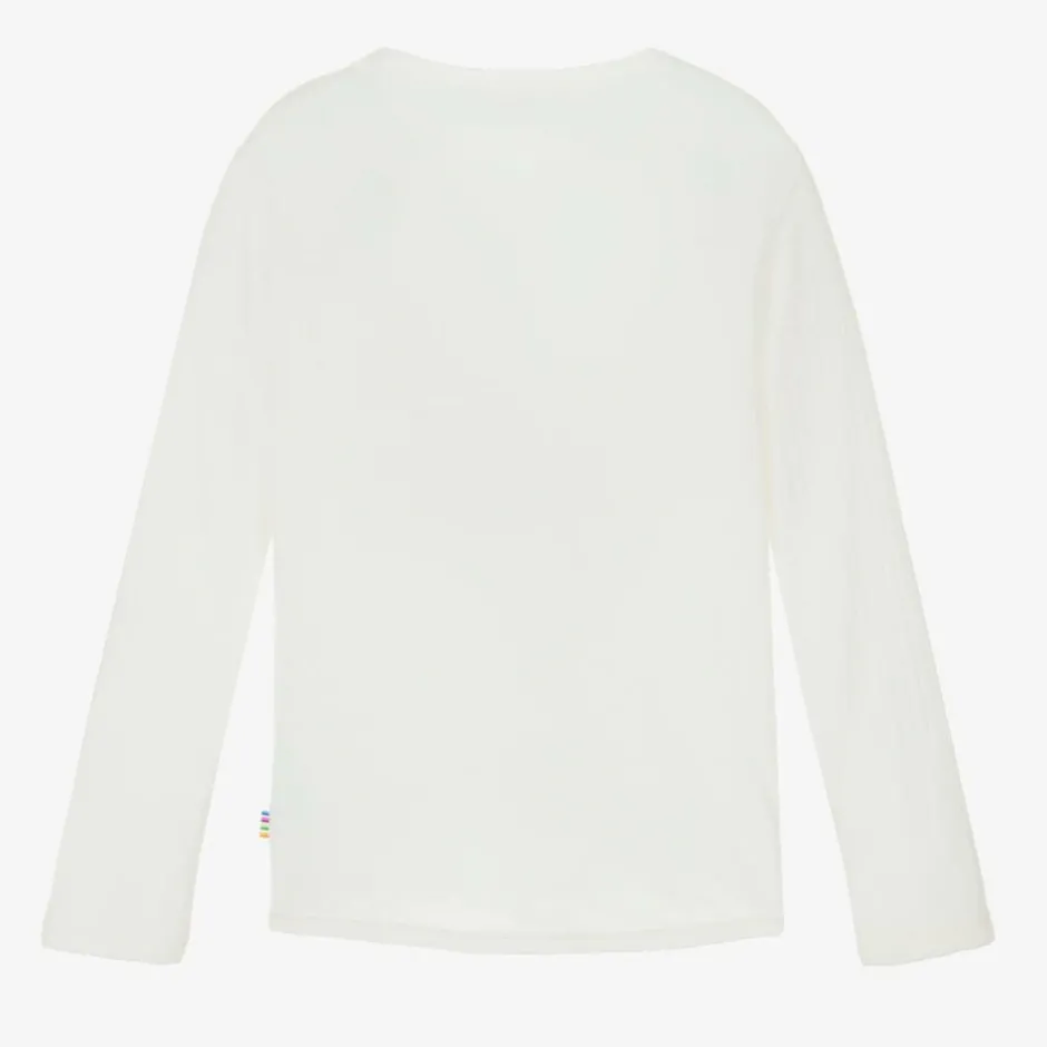 Joha Ivory Merino Wool Knitted Top Clearance