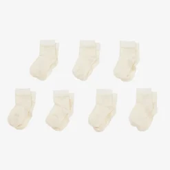 NaturaPura Ivory Organic Cotton Baby Socks (7 Pack) Online