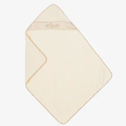 NaturaPura Ivory Organic Cotton Hooded Towel (100cm) Outlet