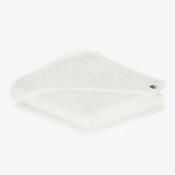 Petit Bateau Ivory Organic Cotton Hooded Towel (77cm) Online