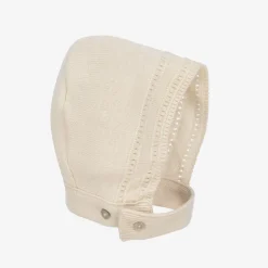 NaturaPura Ivory Organic Cotton Knit Bonnet Best