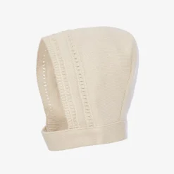 NaturaPura Ivory Organic Cotton Knit Bonnet Best
