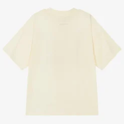 Mini Rodini Ivory Organic Cotton Scarf Print T-Shirt Offwhite Best