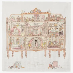 Atelier Choux Paris Ivory Organic Cotton Swaddle & Bib Set Hot