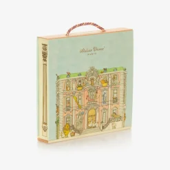 Atelier Choux Paris Ivory Organic Cotton Swaddle & Bib Set Hot