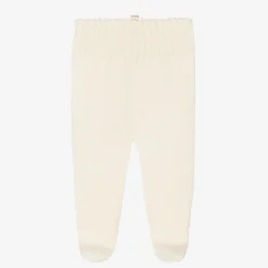 NaturaPura Ivory Organic Cotton-Knit Baby Trousers Hot