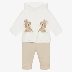 Sofija Ivory Padded Baby Pram Coat & Trouser Set Best