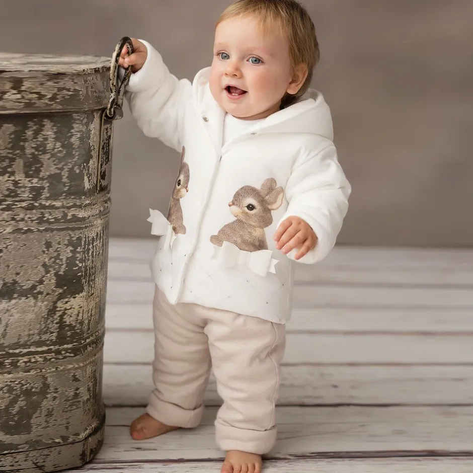 Sofija Ivory Padded Baby Pram Coat & Trouser Set Best