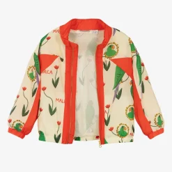 Mini Rodini Ivory Parrot Print Tracksuit Jacket Discount