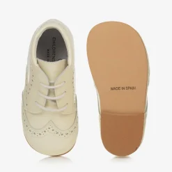 Childrens Classics Ivory Patent Leather Boots New