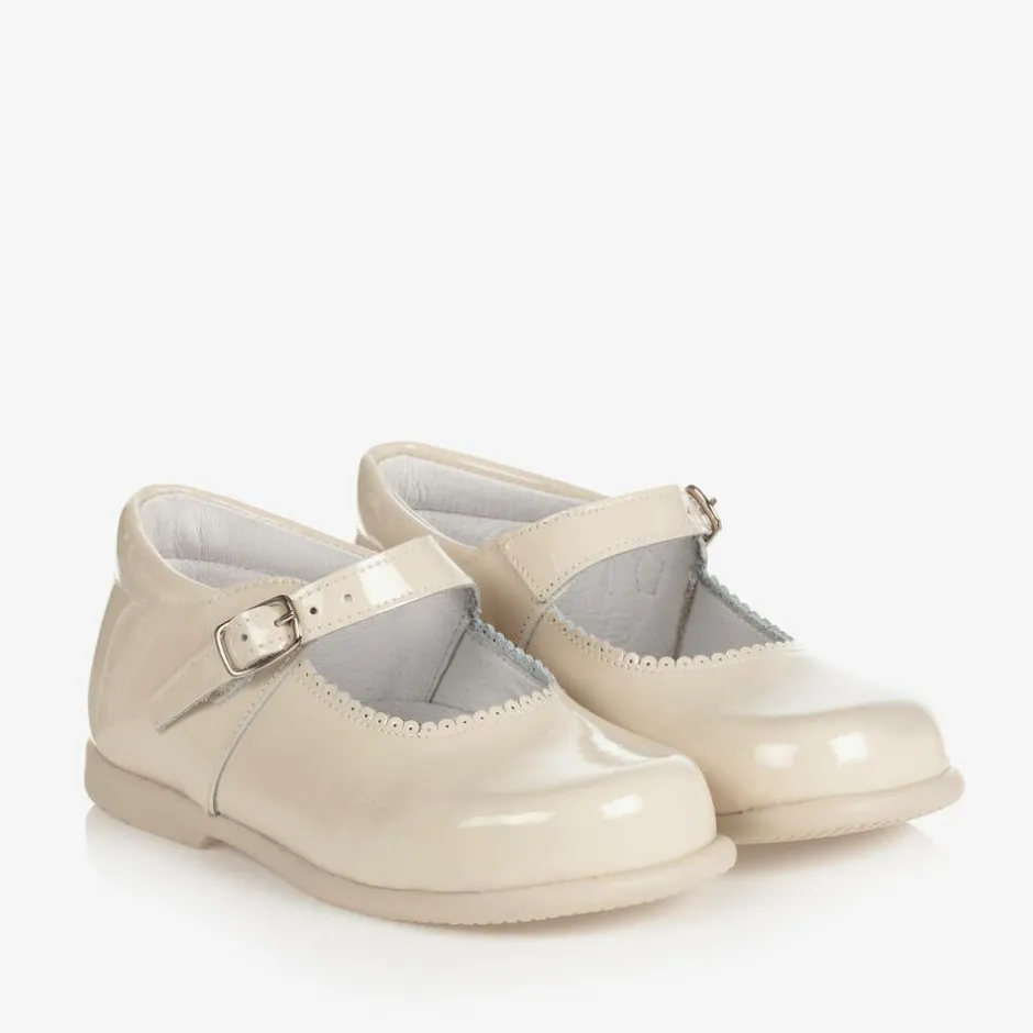 Childrens Classics Ivory Patent Leather Shoes Discount