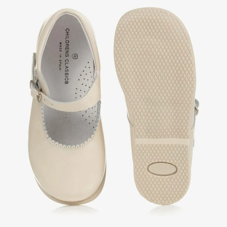Childrens Classics Ivory Patent Leather Shoes Discount