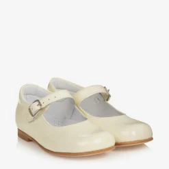 Childrens Classics Ivory Patent Leather Shoes Clearance
