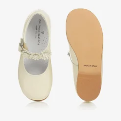 Childrens Classics Ivory Patent Leather Shoes Clearance