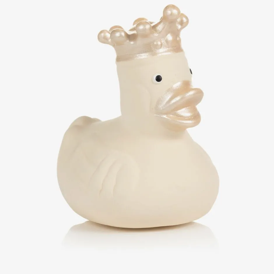 Bam Bam Ivory Rubber Duck Bath Toy (7cm)