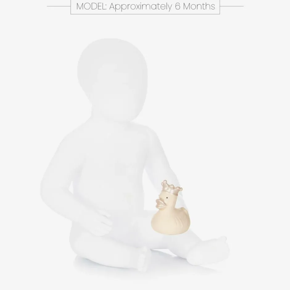 Bam Bam Ivory Rubber Duck Bath Toy (7cm)