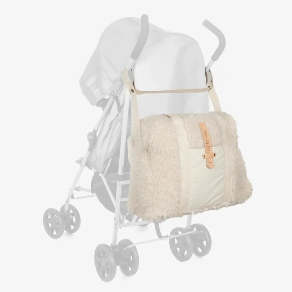 1 + in the family Ivory Sherpa Fleece Changing Bag (48cm) Sale