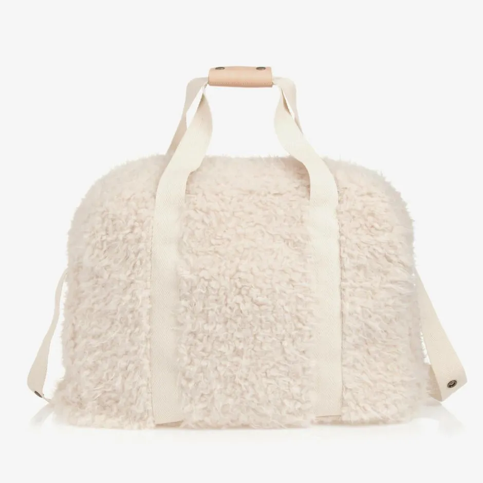 1 + in the family Ivory Sherpa Fleece Changing Bag (48cm) Sale