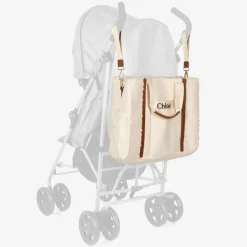 Chloé Ivory Sherpa Fleece Changing Bag (41cm) New