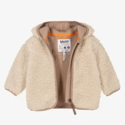 Molo Ivory Sherpa Fleece Jacket WhiteNoise Online