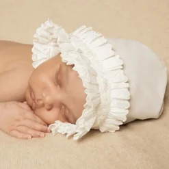 Sarah Louise Ivory Smocked Baby Bonnet Online