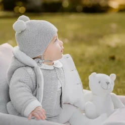 Paz Rodríguez Ivory Teddy Bear & Eau de Toilette Baby Gift Set New