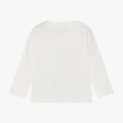 Moschino Baby Ivory Teddy Bear Cotton Top Discount