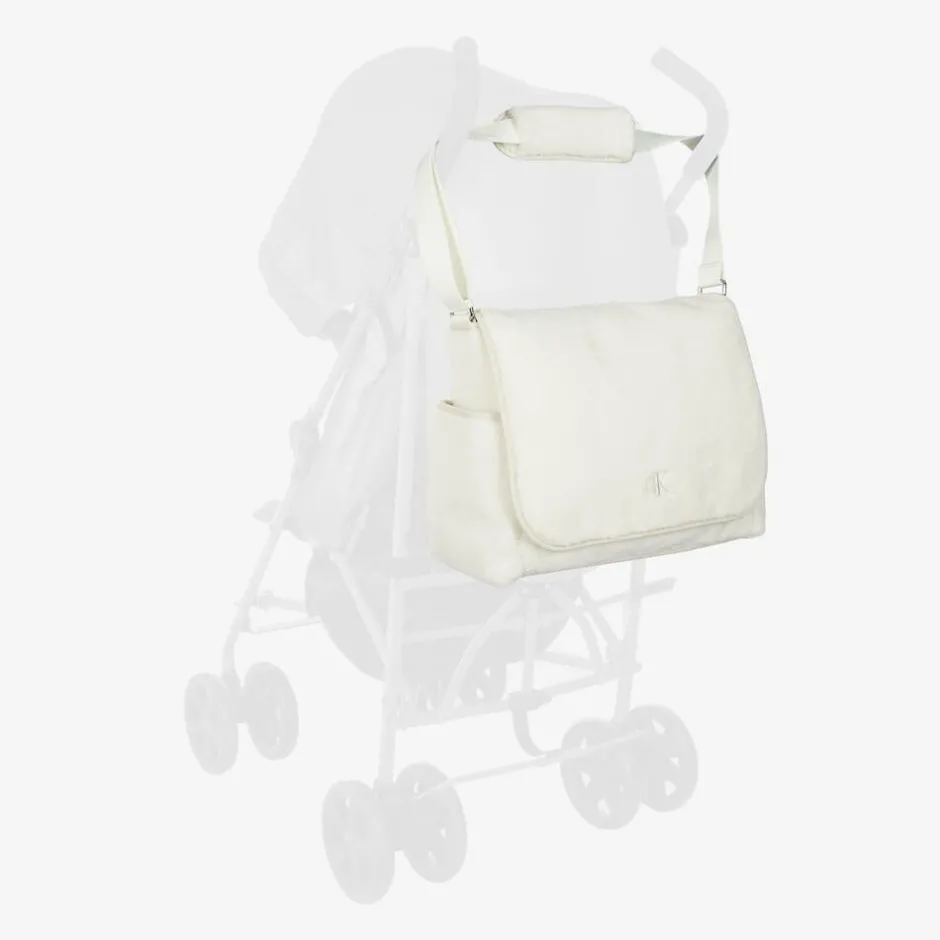 Calvin Klein Ivory Teddy Fleece Changing Bag (42cm) Clearance