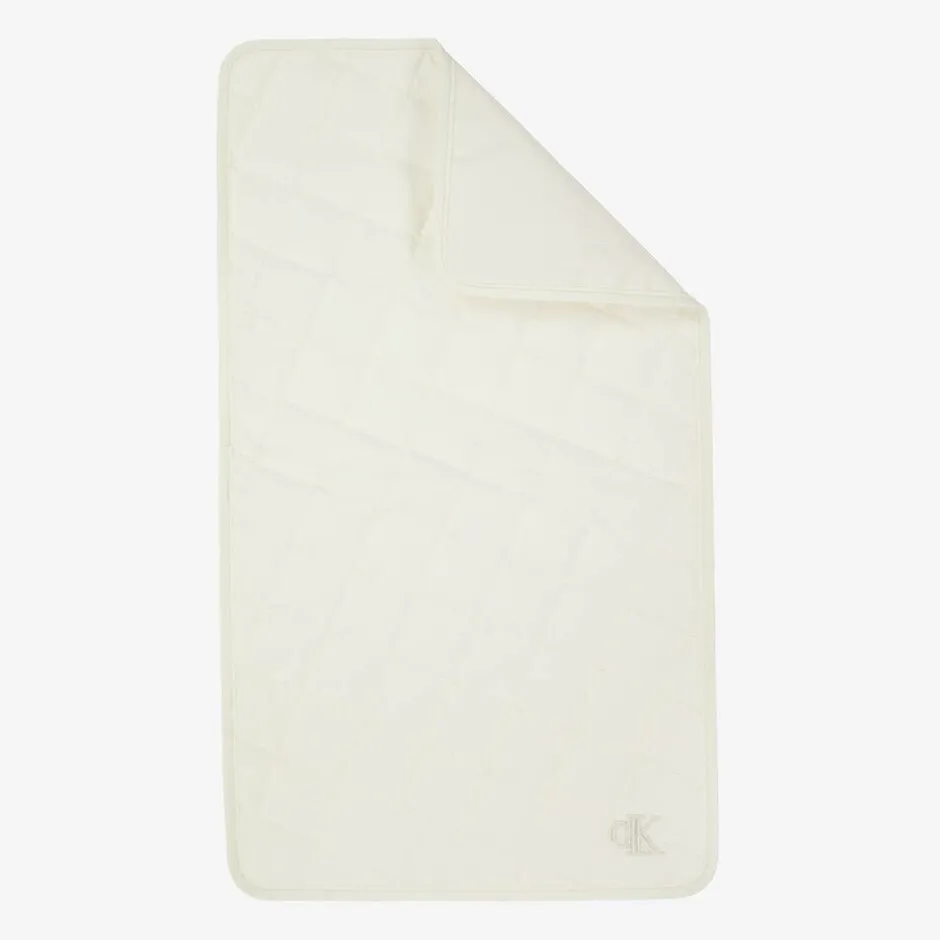 Calvin Klein Ivory Teddy Fleece Changing Bag (42cm) Clearance