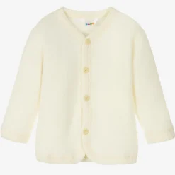 Joha Ivory Thermal Wool Cardigan